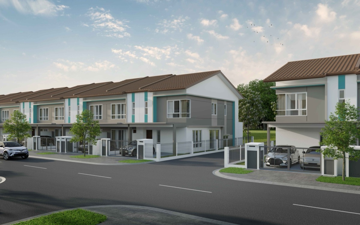 Type A2 facade — 2-storey terrace home