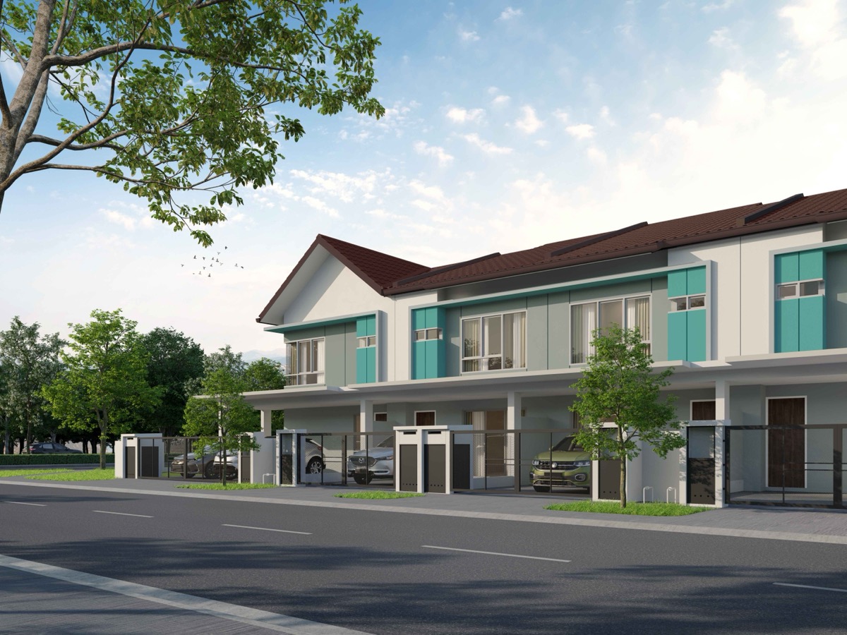 Type B facade — 2-storey terrace home
