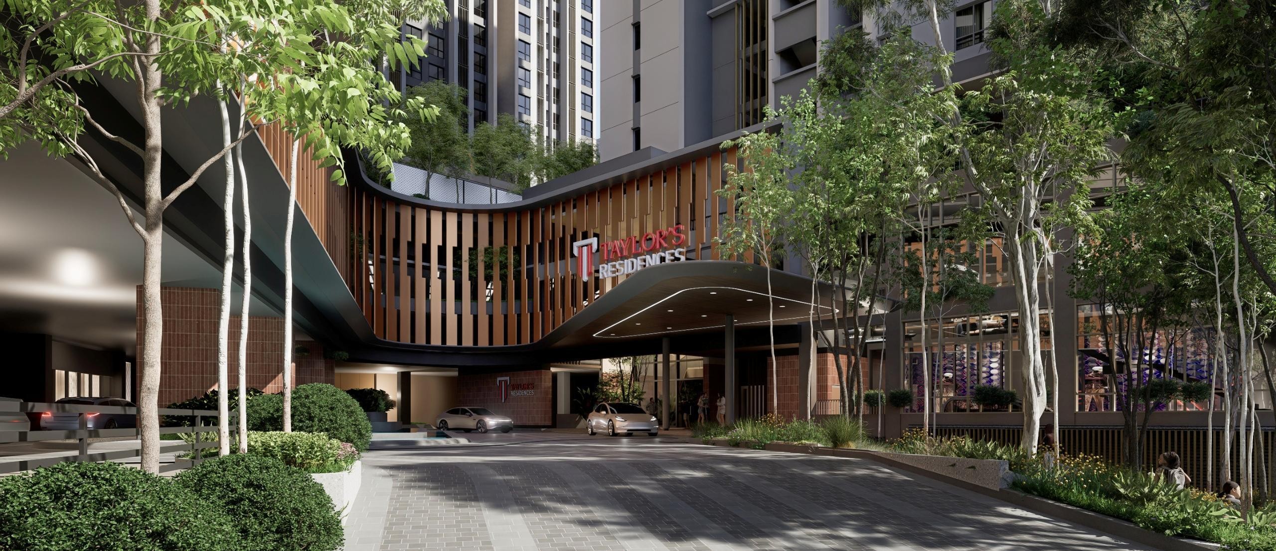 Landscaped arrival at Haus on 15