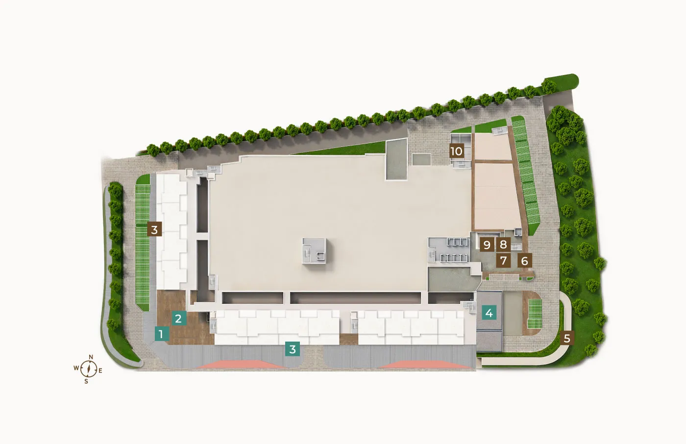 Tamu Residences Level LG & G facilities plan — Signature Lobby, Grand Arch Lobby, Garden Promenade